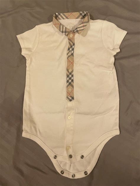 burberry infant shirt|infant burberry clothes onesie.